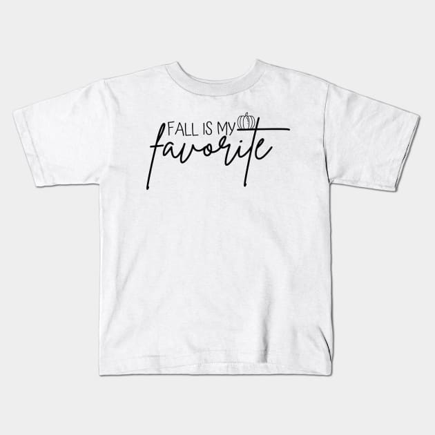 Fall is my favorite Kids T-Shirt by Peach Lily Rainbow
